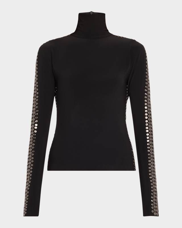 Gunmetal Stud Spat Leggings